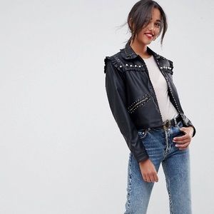 ASOS DESIGN jacket with pearl Detail